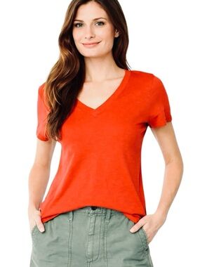 Madewell Women's Whisper Cotton V-Neck Short Sleeve Tee Size M